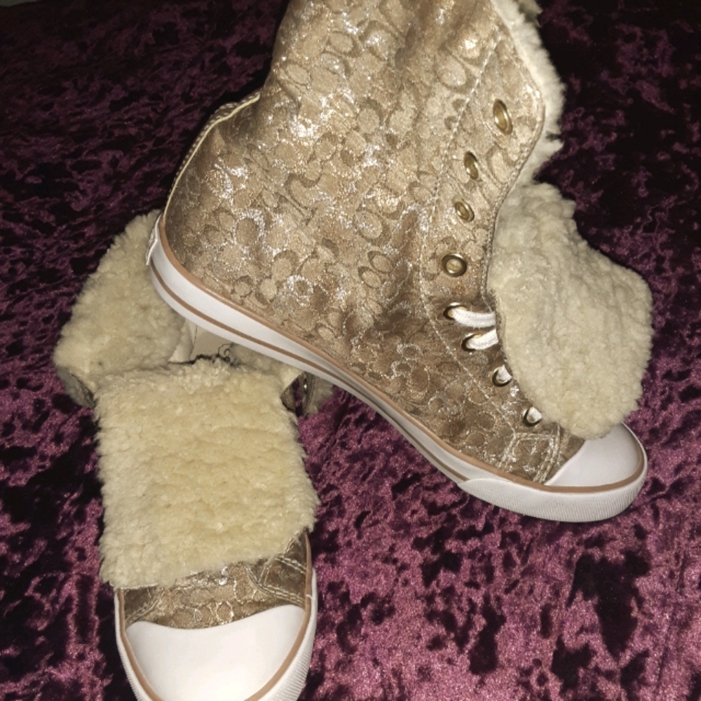 Coach Bonney Shearling High Tops